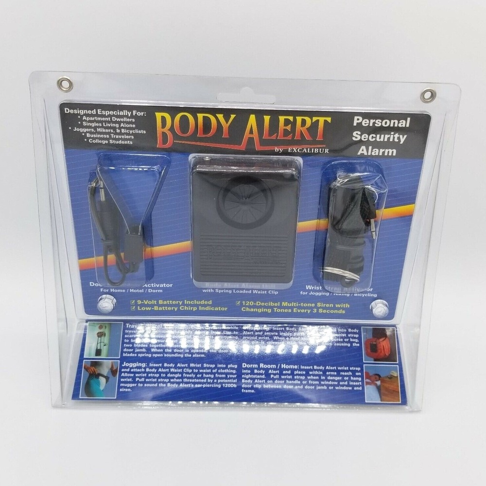Body Alarm Personal Security Alarm By Excalibur 120+ DB‎ Siren NEW!